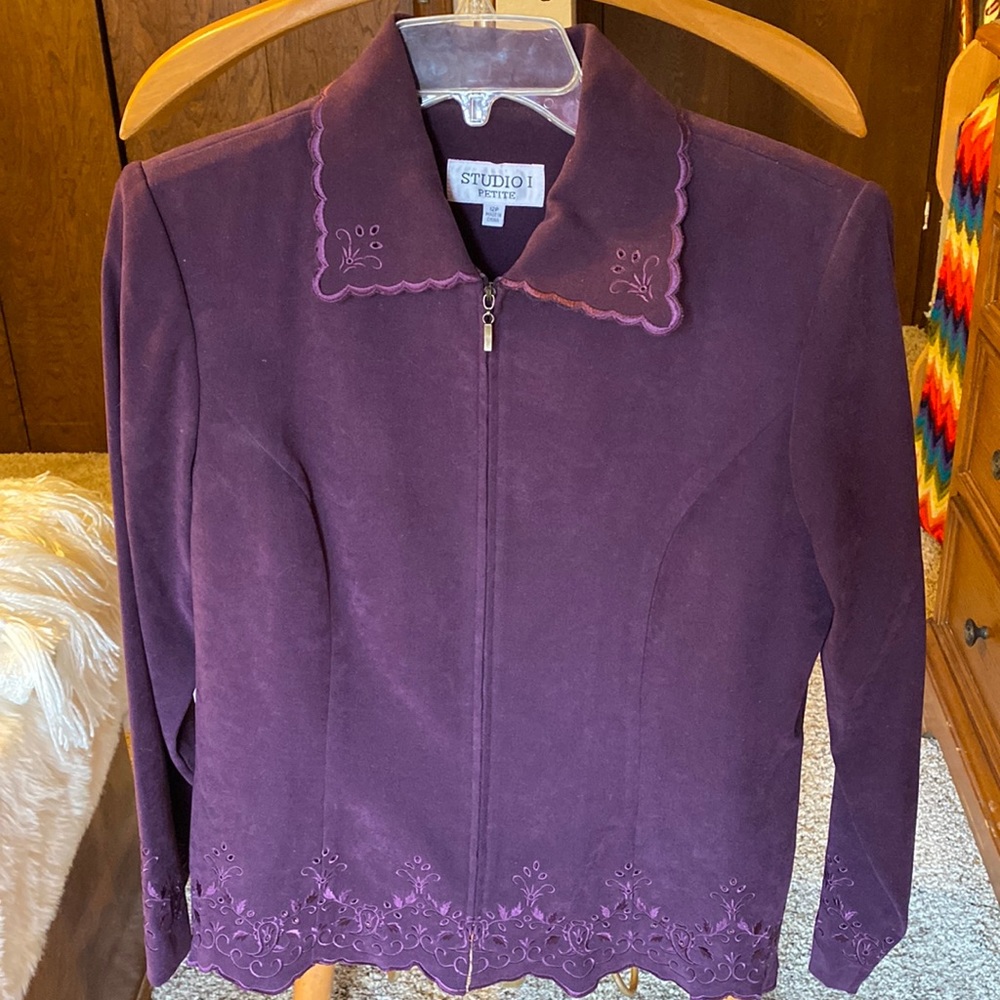 Vintage Embroidered Suit Set (Pants+Blazer)